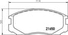 Don Brake Pads Set Brake Pads Full Set Of 4 Front PCP1257 thumbnail