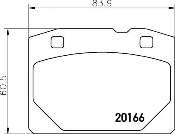 Don Brake Pads Full Set Of 4 Front PCP1272 - image 4