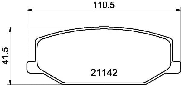 Don Brake Pads Set Brake Pads Full Set Of 4 Front PCP1274 - image 3