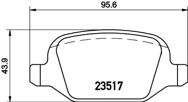 Don Brake Pads Set Brake Pads Full Set Of 4 Rear PCP1283 - image 3