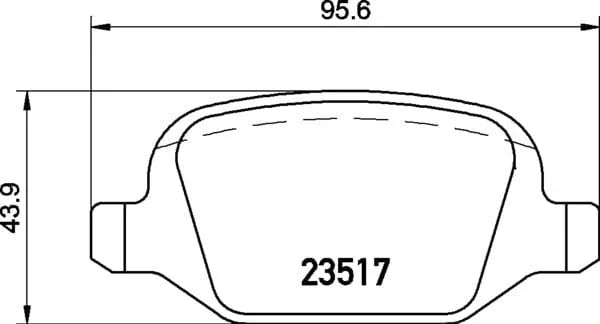 Don Brake Pads Set Brake Pads Full Set Of 4 Rear PCP1283 - image 4