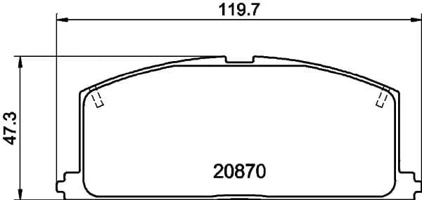 Don Brake Pads Set Brake Pads Full Set Of 4 Front PCP1285 - image 3