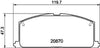 Don Brake Pads Set Brake Pads Full Set Of 4 Front PCP1285 thumbnail