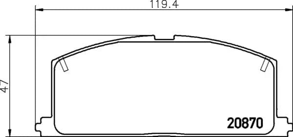 Don Brake Pads Set Brake Pads Full Set Of 4 Front PCP1285 - image 4