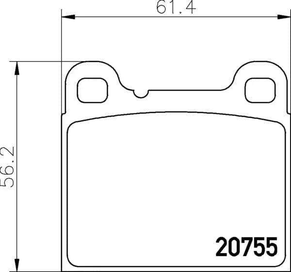 Don Brake Pads Set Brake Pads Full Set Of 4 Rear PCP1305 - image 4