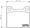 Don Brake Pads Set Brake Pads Full Set Of 4 Rear PCP1305 thumbnail