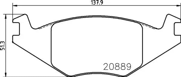 Don Brake Pads Set Brake Pads Full Set Of 4 Front PCP1310 - image 4