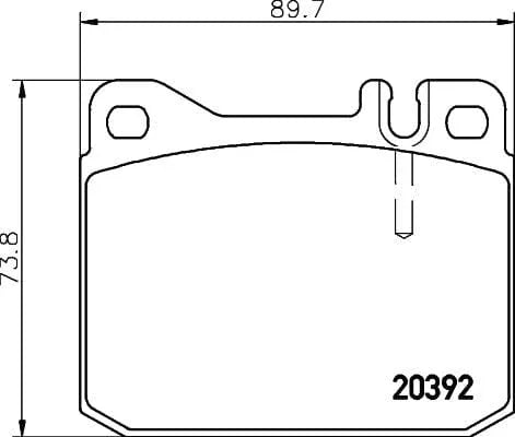 Don Brake Pads Set Brake Pads Full Set Of 4 Front PCP1311 - image 3