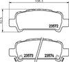 Don Brake Pads Set Brake Pads Full Set Of 4 Rear PCP1330 thumbnail