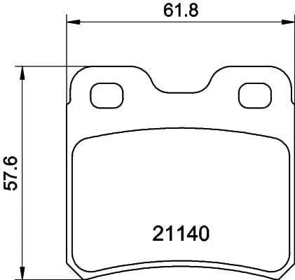 Don Brake Pads Set Brake Pads Full Set Of 4 Rear PCP1342 - image 3