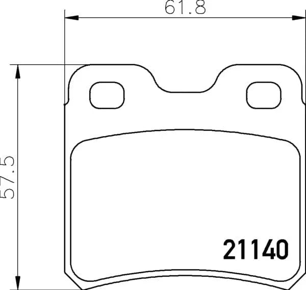Don Brake Pads Set Brake Pads Full Set Of 4 Rear PCP1342 - image 4