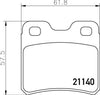 Don Brake Pads Set Brake Pads Full Set Of 4 Rear PCP1342 thumbnail