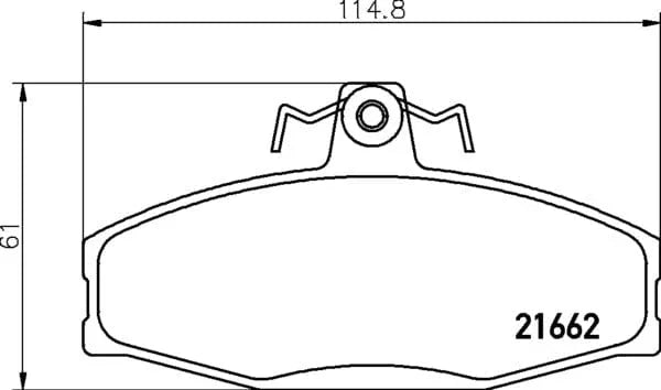 Don Brake Pads Set Brake Pads Full Set Of 4 Front PCP1355 - image 4