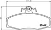Don Brake Pads Set Brake Pads Full Set Of 4 Front PCP1355 thumbnail