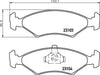 Don Brake Pads Set Brake Pads Full Set Of 4 Front PCP1357 thumbnail