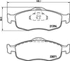 Don Brake Pads Set Brake Pads Full Set Of 4 Front PCP1396 thumbnail