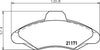 Don Brake Pads Set Brake Pads Full Set Of 4 Front PCP1411 thumbnail