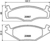 Don Brake Pads Set Brake Pads Full Set Of 4 Front PCP1425 thumbnail