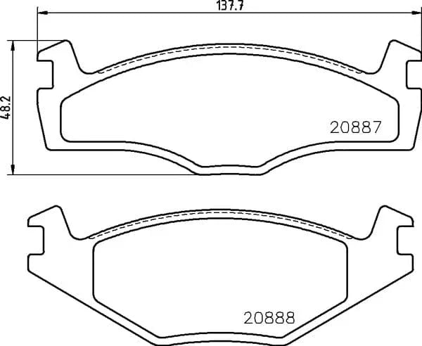 Don Brake Pads Set Brake Pads Full Set Of 4 Front PCP1425 - image 4