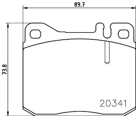 Don Brake Pads Set Brake Pads Full Set Of 4 Front PCP1432 - image 3
