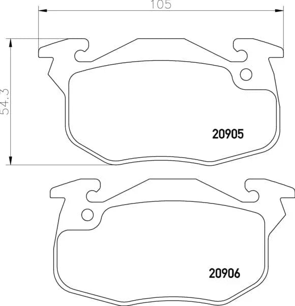 Don Brake Pads Set Brake Pads Full Set Of 4 Front PCP1460 - image 3
