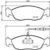 Don Brake Pads Set Brake Pads Full Set Of 4 Front PCP1485 thumbnail