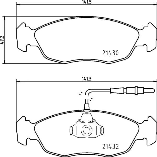 Don Brake Pads Set Brake Pads Full Set Of 4 Front PCP1485 - image 4