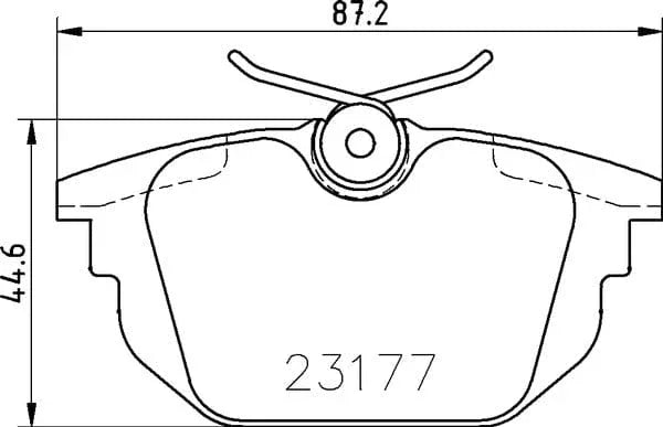 Don Brake Pads Set Brake Pads Full Set Of 4 Rear PCP1487 - image 4