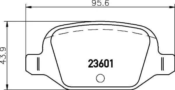 Don Brake Pads Set Brake Pads Full Set Of 4 Rear PCP1489 - image 3