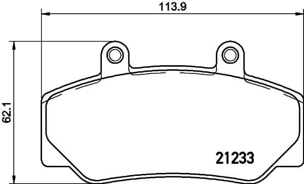 Don Brake Pads Set Brake Pads Full Set Of 4 Front PCP1503 - image 3