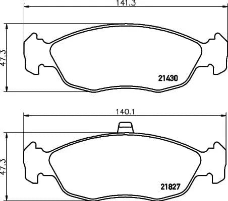 Don Brake Pads Set Brake Pads Full Set Of 4 Front PCP1522 - image 3
