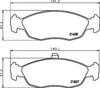 Don Brake Pads Set Brake Pads Full Set Of 4 Front PCP1522 thumbnail