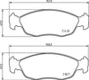 Don Brake Pads Set Brake Pads Full Set Of 4 Front PCP1522 thumbnail