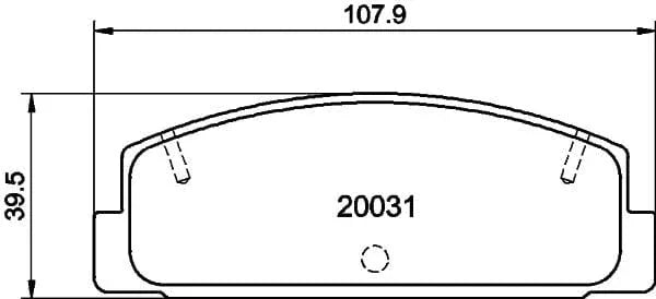 Don Brake Pads Set Brake Pads Full Set Of 4 Rear PCP1531 - image 3