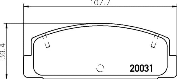 Don Brake Pads Set Brake Pads Full Set Of 4 Rear PCP1531 - image 4