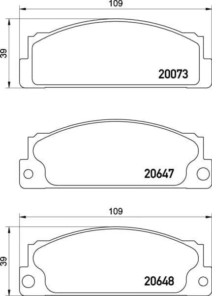Don Brake Pads Set Brake Pads Full Set Of 4 Front PCP1534 - image 3