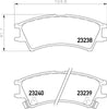 Don Brake Pads Set Brake Pads Full Set Of 4 Front PCP1549 thumbnail