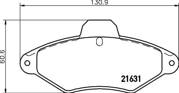 Don Brake Pads Set Brake Pads Full Set Of 4 Front PCP1580 - image 3