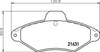 Don Brake Pads Set Brake Pads Full Set Of 4 Front PCP1580 thumbnail