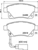 Don Brake Pads Set Brake Pads Full Set Of 4 Rear PCP1633 thumbnail