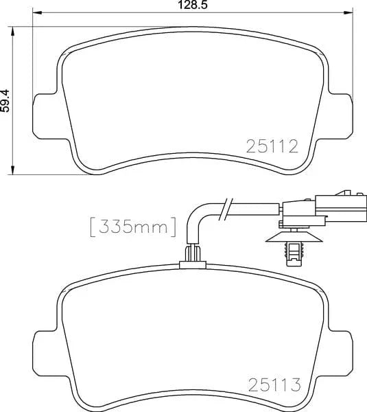 Don Brake Pads Set Brake Pads Full Set Of 4 Rear PCP1647 - image 3