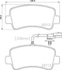Don Brake Pads Set Brake Pads Full Set Of 4 Rear PCP1647 thumbnail