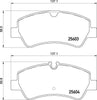 Don Brake Pads Set Brake Pads Full Set Of 4 Rear PCP1653 thumbnail