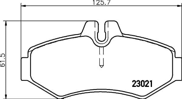 Don Brake Pads Set Brake Pads Full Set Of 4 Rear PCP1657 - image 3