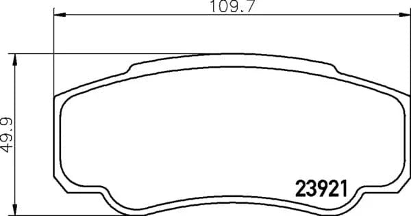 Don Brake Pads Set Brake Pads Full Set Of 4 Rear PCP1658 - image 4