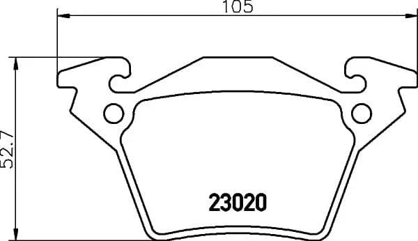 Don Brake Pads Set Brake Pads Full Set Of 4 Rear PCP1659 - image 3