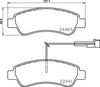 Don Brake Pads Set Brake Pads Full Set Of 4 Rear PCP1671 thumbnail
