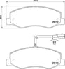 Don Brake Pads Set Brake Pads Full Set Of 4 Rear PCP1688 thumbnail