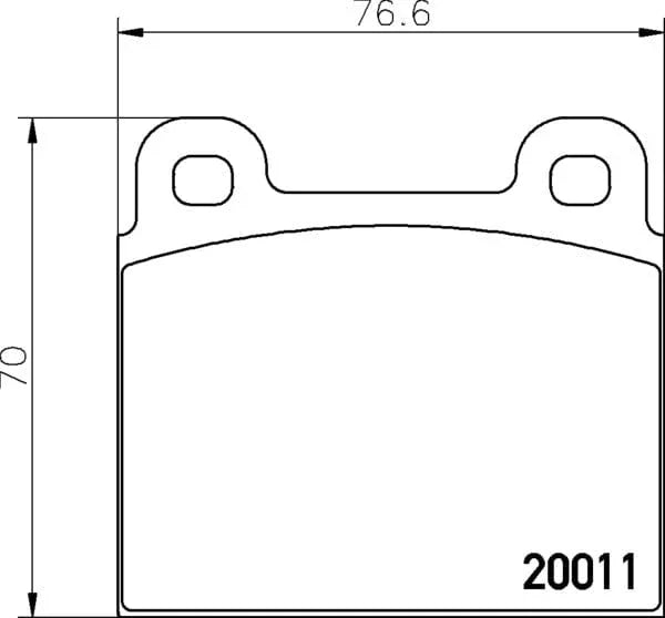 Don Brake Pads Set Brake Pads Full Set Of 4 Front PCP1689 - image 4