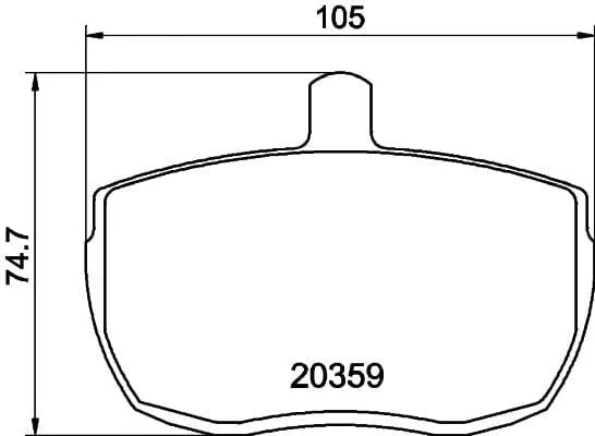 Don Brake Pads Set Brake Pads Full Set Of 4 Front PCP1693 - image 3